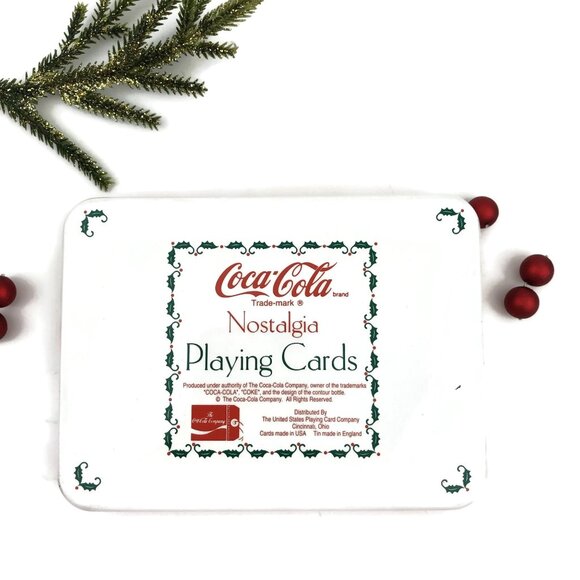 Coco-Cola Playing Cards Christmas Gift Set NIB, Two Decks Coke Brand Cards - Picture 6 of 10